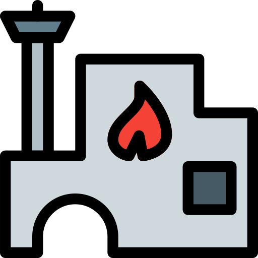 Fire station Pixel Perfect Lineal Color icon