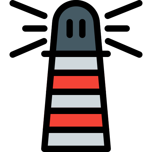 Lighthouse Pixel Perfect Lineal Color icon