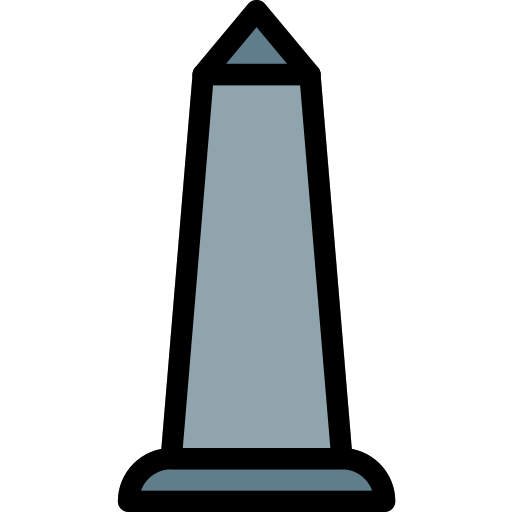 Obelisk Pixel Perfect Lineal Color icon