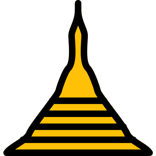 pagoda uppatasanti Pixel Perfect Lineal Color icono