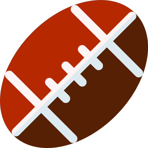 Мяч для регби Basic Rounded Flat иконка