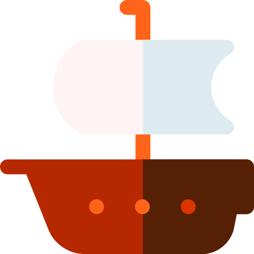 Корабль Basic Rounded Flat иконка