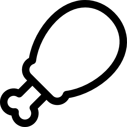 pierna Basic Rounded Lineal icono