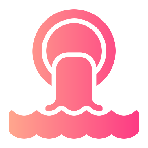 Water pollution Generic gradient fill icon