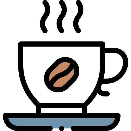 Caffeine Detailed Rounded Lineal color icon