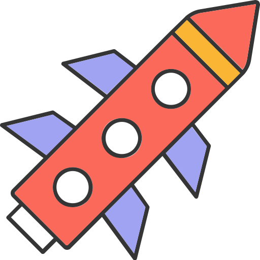 Missile rocket Generic color lineal-color icon