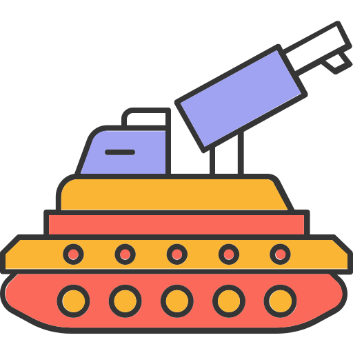 czołg wojskowy Generic color lineal-color ikona