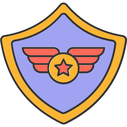 insignia del ejército Generic color lineal-color icono