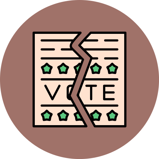 scheda elettorale Generic color lineal-color icona