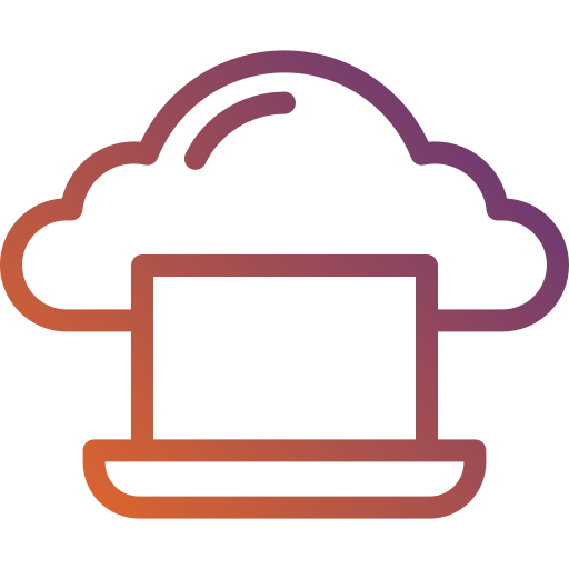 cloud computing Generic gradient outline icon