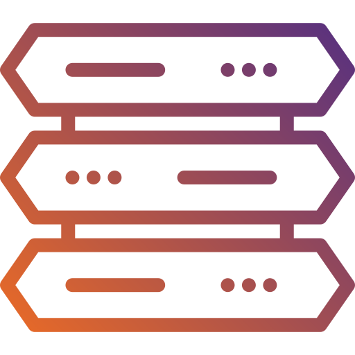 データベース Generic gradient outline icon