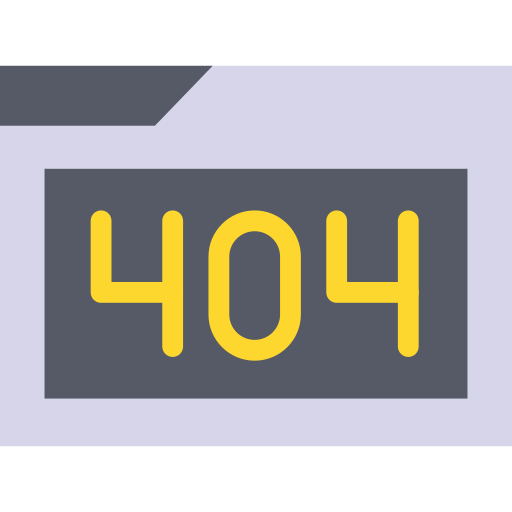 Error 404 Generic color fill icon