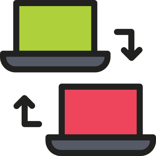 trasferimento dati Generic color lineal-color icona