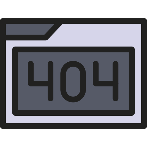오류 404 Generic color lineal-color icon