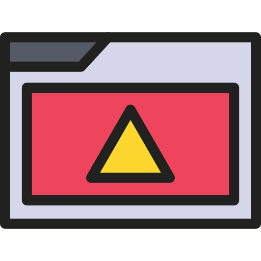 ostrzeżenie Generic color lineal-color ikona