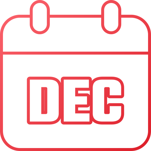 diciembre Generic gradient outline icono