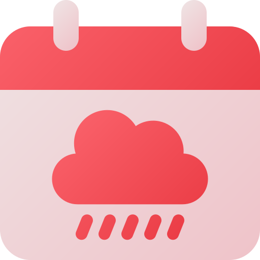 nube lluviosa Generic gradient fill icono