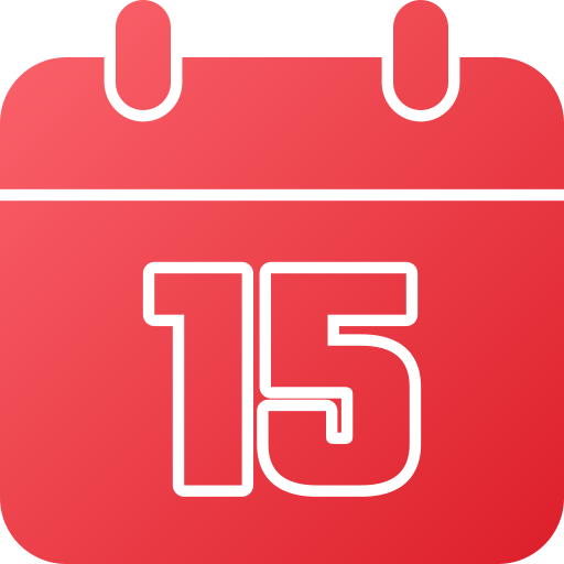 Calendar date Generic gradient fill icon