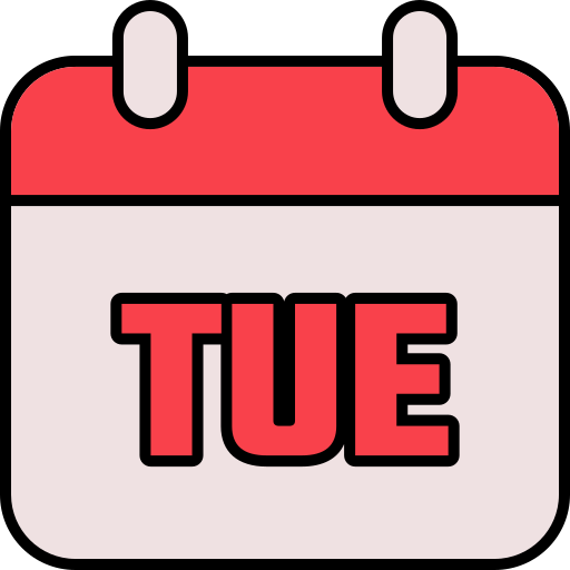 Tuesday Generic color lineal-color icon