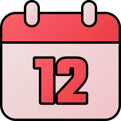 kalenderdatum Generic gradient lineal-color icoon