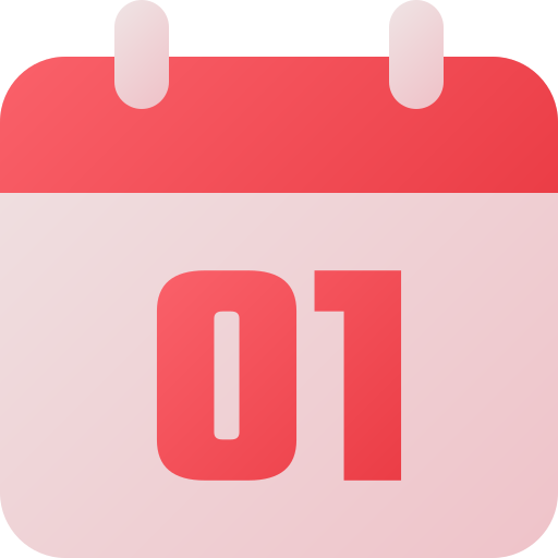 カレンダーの日付 Generic gradient fill icon