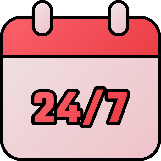 24/7 support Generic gradient lineal-color icon