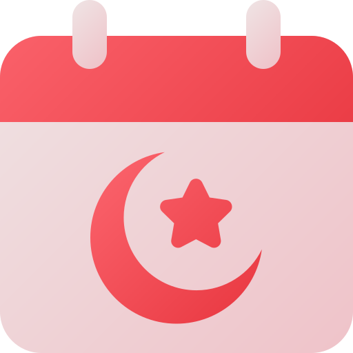 kalendarz księżycowy Generic gradient fill ikona