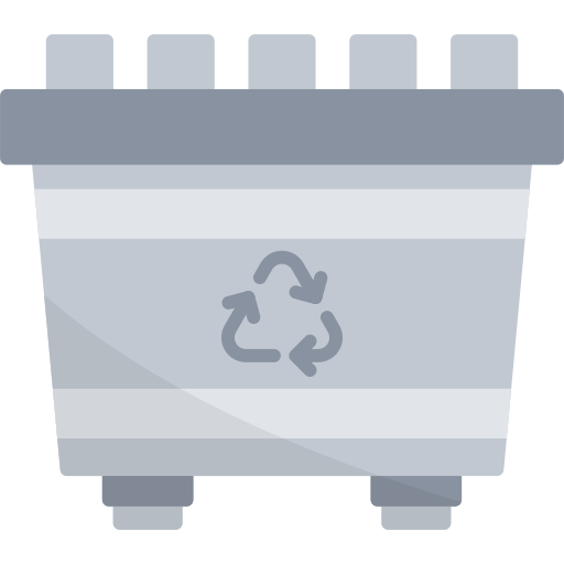 recyclingbak Generic color fill icoon