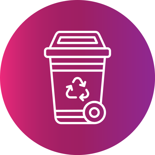 Recycling bin Generic gradient fill icon