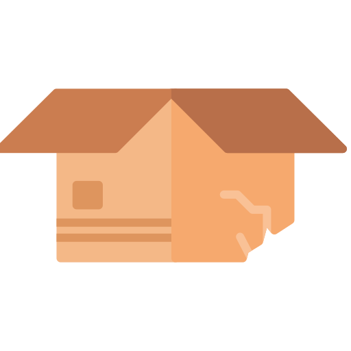 Carton box Generic color fill icon