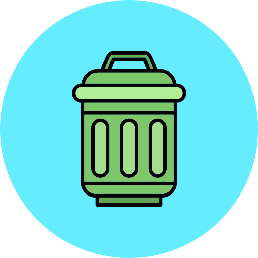 cestino dei rifiuti Generic color lineal-color icona