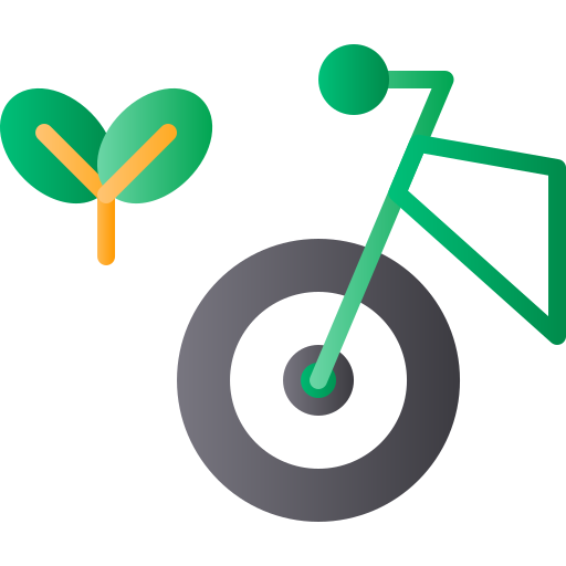 bicicletta elettrica Generic gradient fill icona