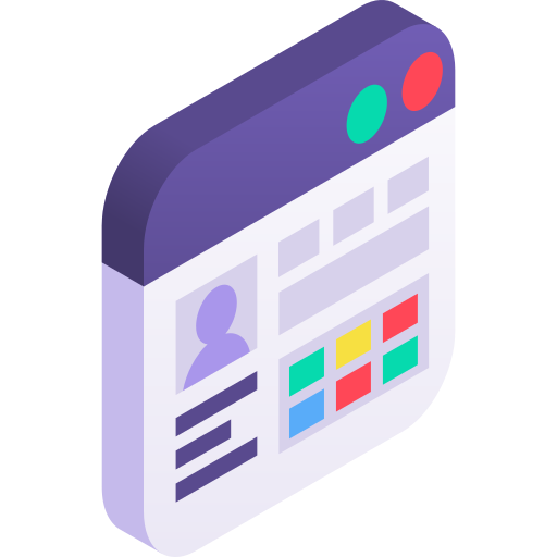 Dashboard Gradient Isometric Gradient icon