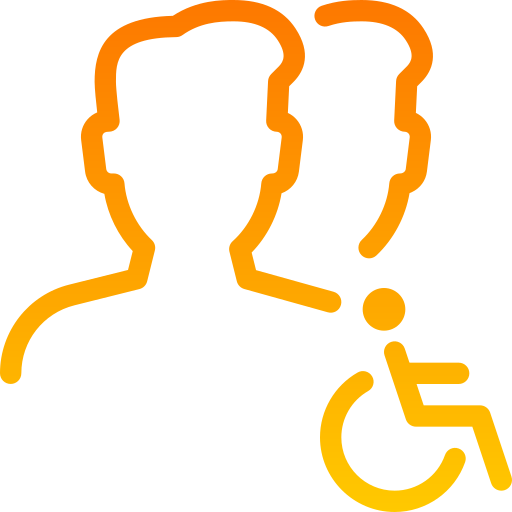 disabilitato Generic gradient outline icona