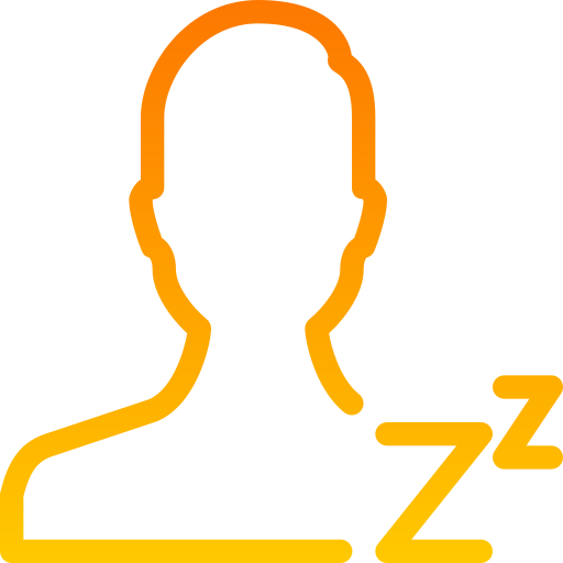 durmiendo Generic gradient outline icono
