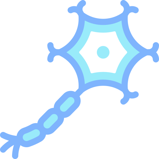 뉴런 세포 Detailed color Lineal color icon