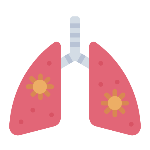 polmoni Generic color fill icona