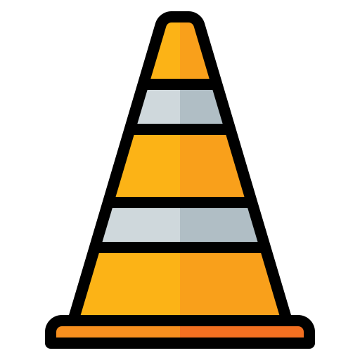 stożek drogowy Generic color lineal-color ikona