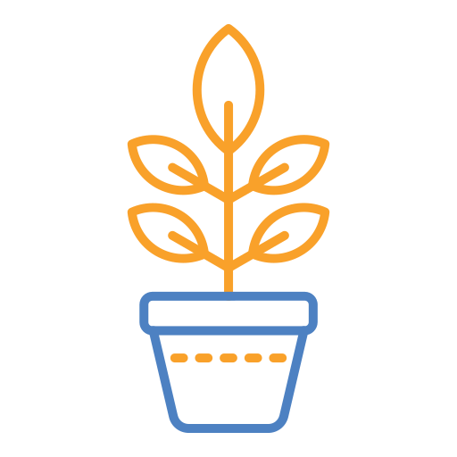 vaso para plantas Generic color outline Ícone