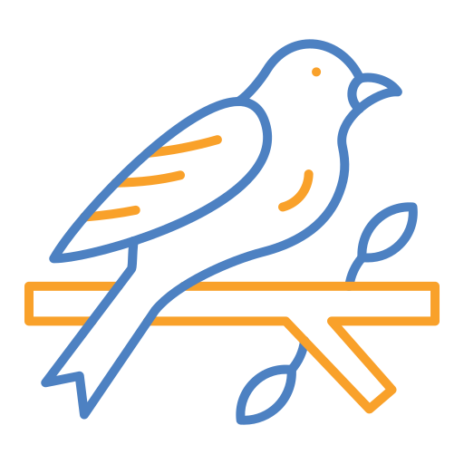 鳥 Generic color outline icon