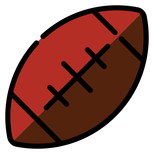 American football Generic color lineal-color icon