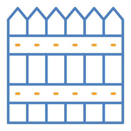 clôture Generic color outline Icône