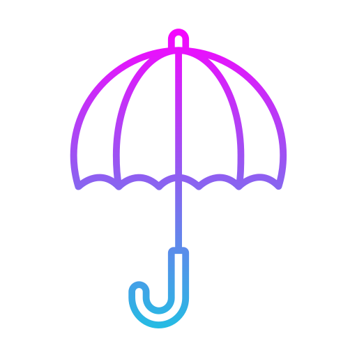 Зонтик Generic gradient outline иконка