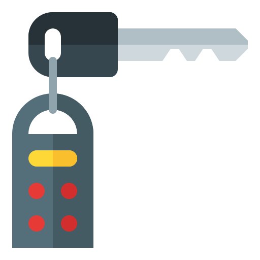 Key car Generic color fill icon