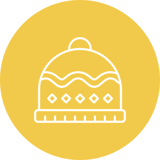 wełniana czapka Generic color fill ikona