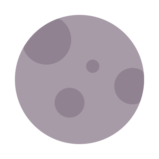 luna piena Generic color fill icona