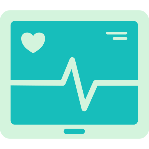monitor de pulso cardiaco Generic color fill icono