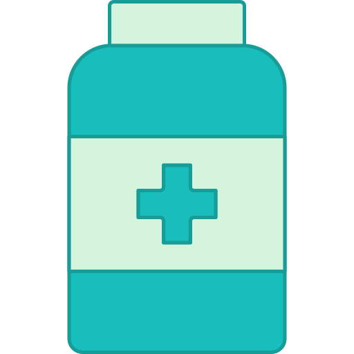 medicijnen flesje Generic color lineal-color icoon