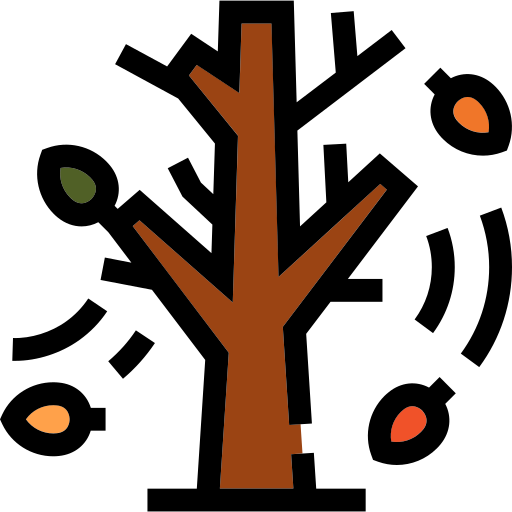 jesienne drzewo Generic color lineal-color ikona