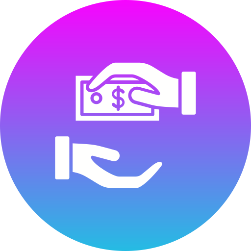 Give money Generic gradient outline icon
